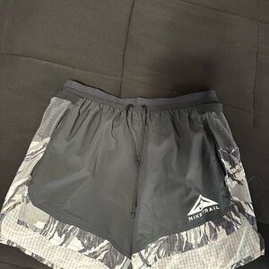 Nike Trail Black and Gray Athletic Shorts